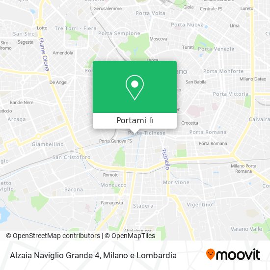 Mappa Alzaia Naviglio Grande  4