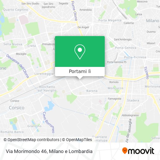 Mappa Via Morimondo 46