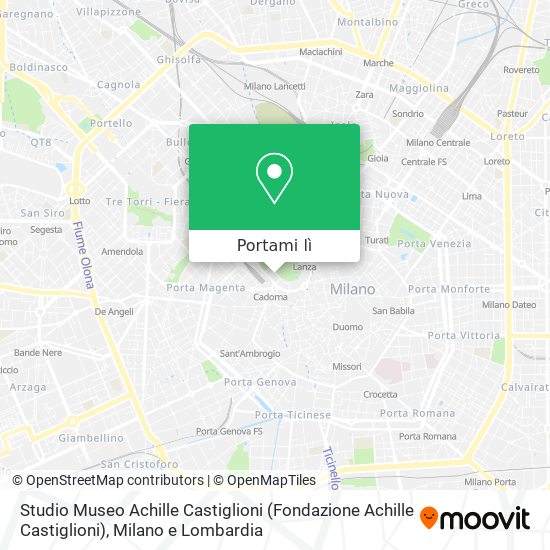 Mappa Studio Museo Achille Castiglioni (Fondazione Achille Castiglioni)