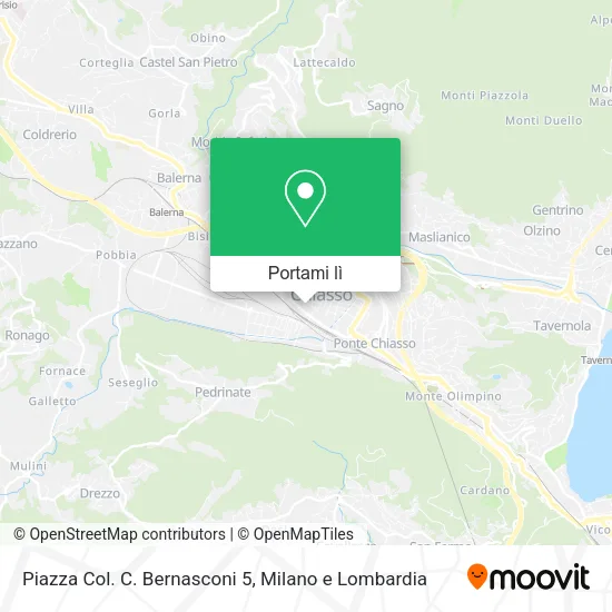Mappa Piazza Col. C. Bernasconi 5