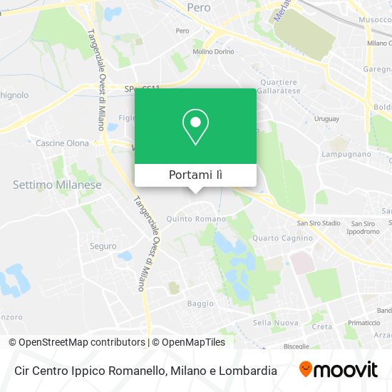 Mappa Cir Centro Ippico Romanello