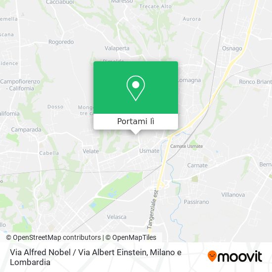 Mappa Via Alfred Nobel / Via Albert Einstein
