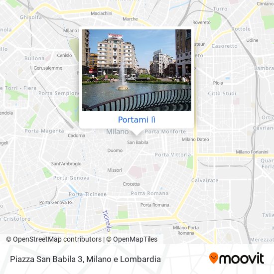 Mappa Piazza San Babila  3