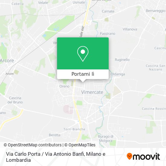 Mappa Via Carlo Porta / Via Antonio Banfi