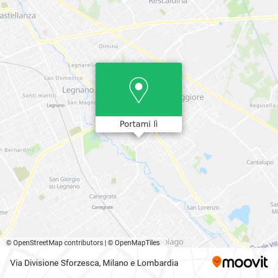 Mappa Via Divisione Sforzesca