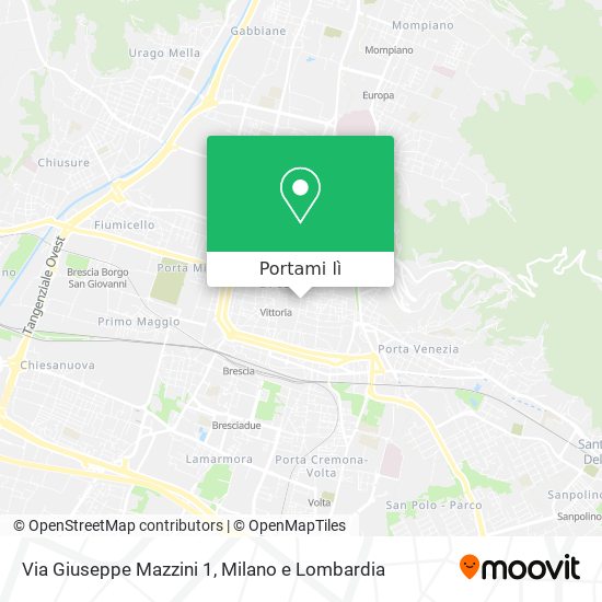 Mappa Via Giuseppe Mazzini  1