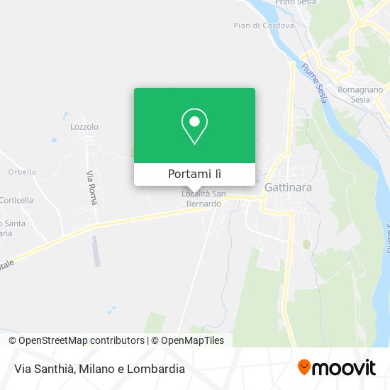 Mappa Via Santhià
