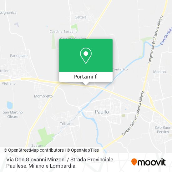 Mappa Via Don Giovanni Minzoni / Strada Provinciale Paullese