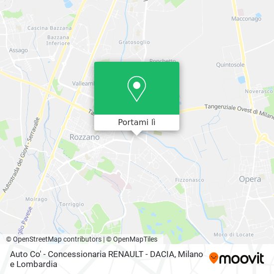 Mappa Auto Co' - Concessionaria RENAULT - DACIA