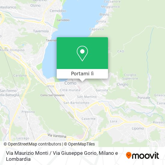 Mappa Via Maurizio Monti / Via Giuseppe Gorio