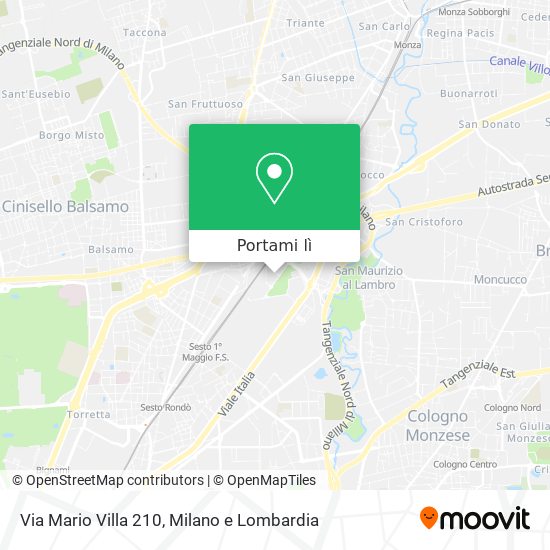 Mappa Via Mario Villa 210
