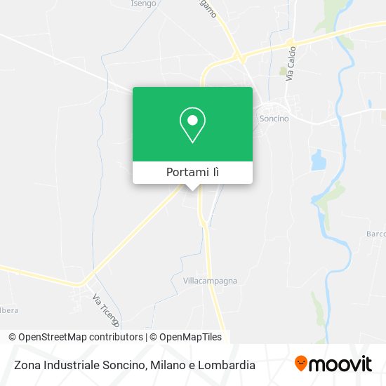 Mappa Zona Industriale Soncino