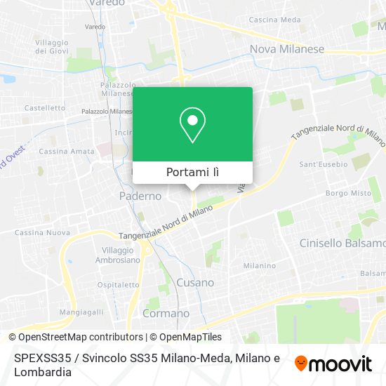 Mappa SPEXSS35 / Svincolo SS35 Milano-Meda