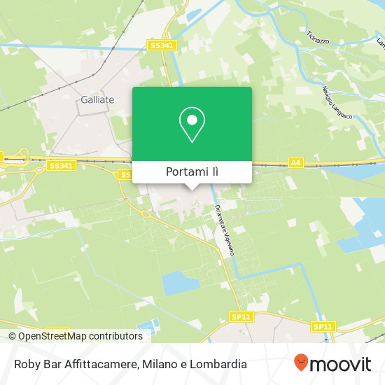 Mappa Roby Bar Affittacamere