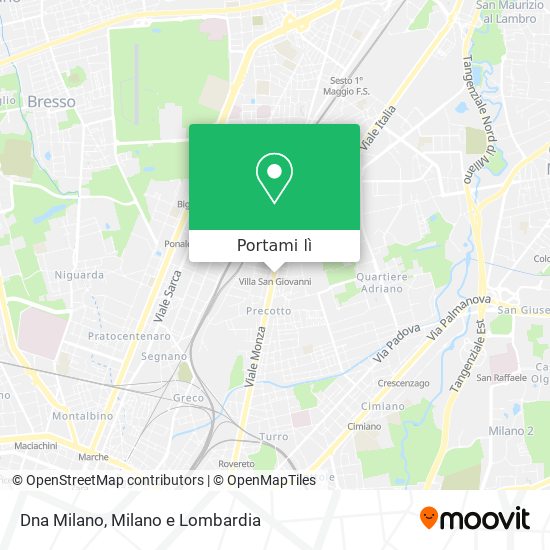 Mappa Dna Milano