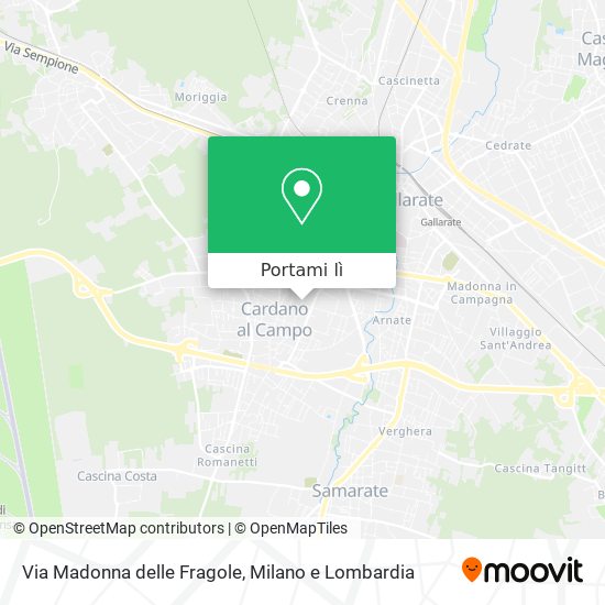 Mappa Via Madonna delle Fragole