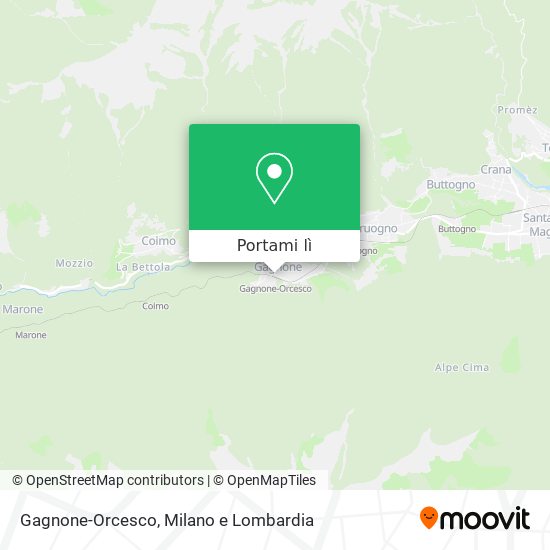 Mappa Gagnone-Orcesco