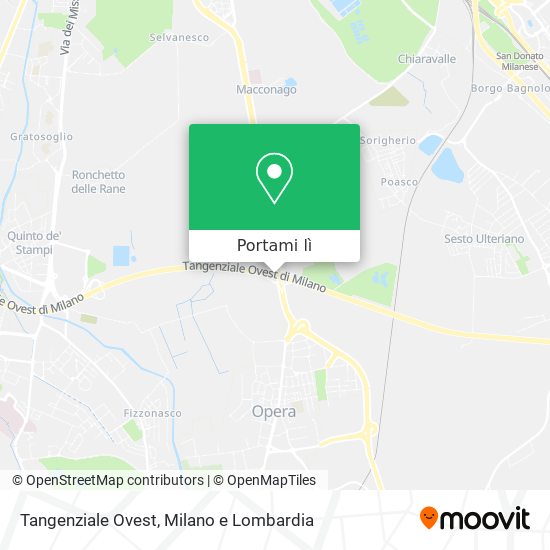 Mappa Tangenziale Ovest