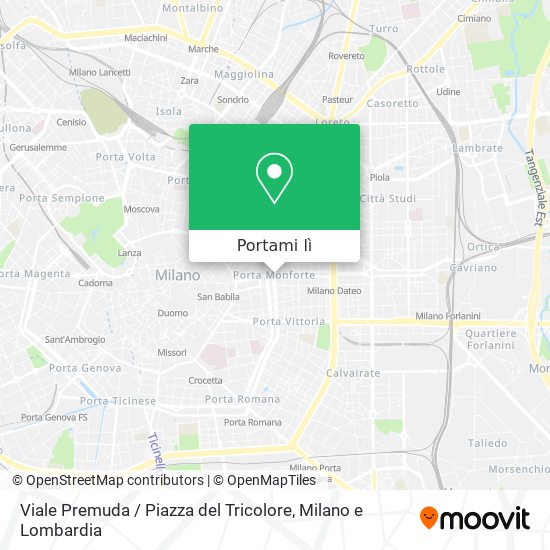 Mappa Viale Premuda / Piazza del Tricolore