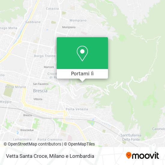 Mappa Vetta Santa Croce