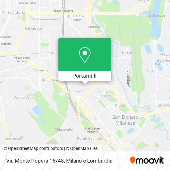 Mappa Via Monte Popera 16/48