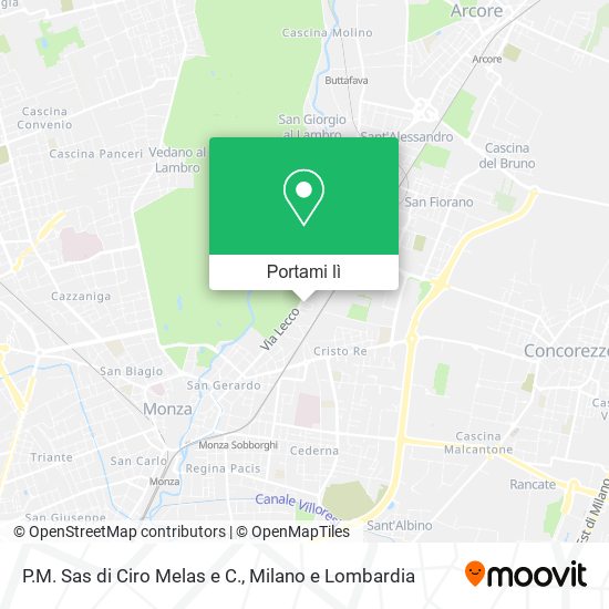 Mappa P.M. Sas di Ciro Melas e C.