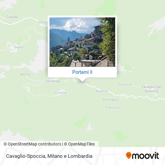 Mappa Cavaglio-Spoccia