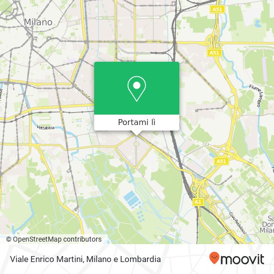 Mappa Viale Enrico Martini