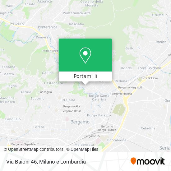 Mappa Via Baioni 46