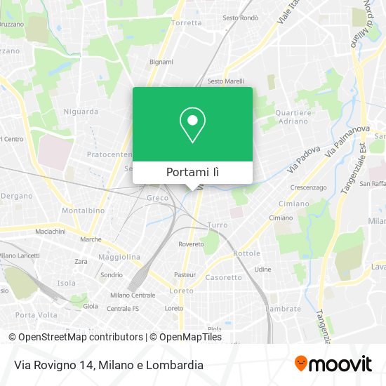 Mappa Via Rovigno  14