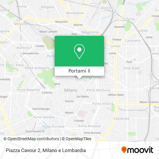 Mappa Piazza Cavour  2