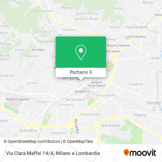 Mappa Via Clara Maffei 14/A