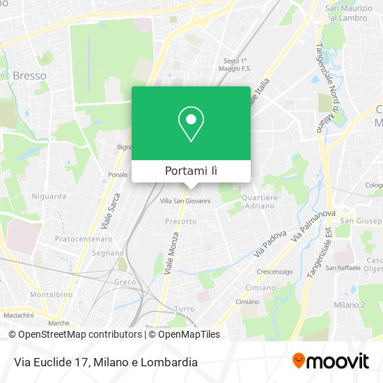 Mappa Via Euclide  17