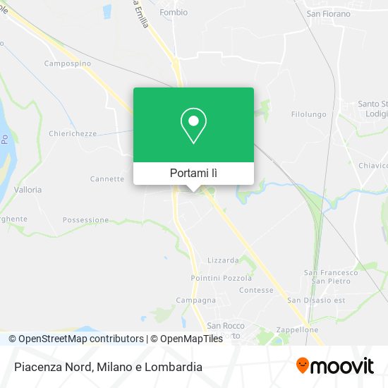 Mappa Piacenza Nord