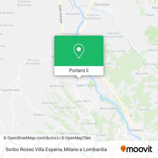 Mappa Sorbo Rosso Villa Esperia
