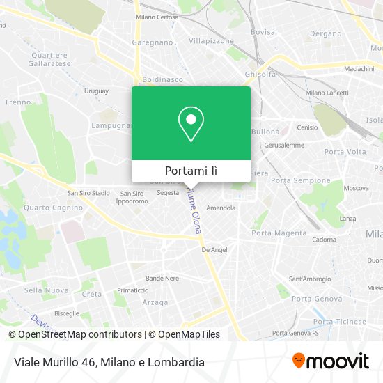 Mappa Viale Murillo  46