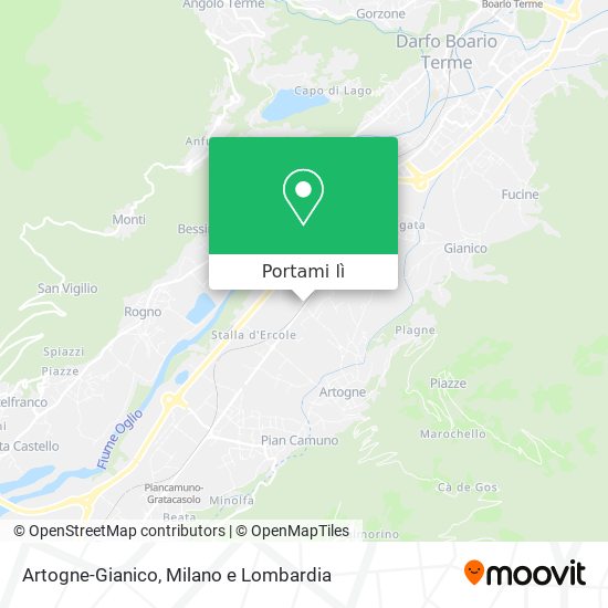 Mappa Artogne-Gianico