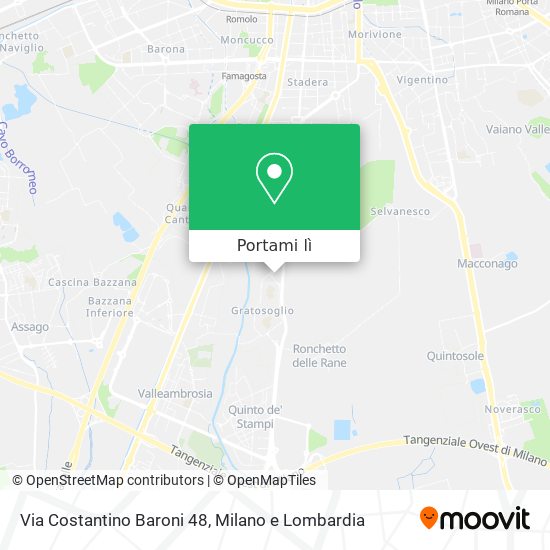 Mappa Via Costantino Baroni  48