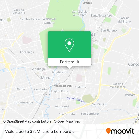 Mappa Viale Liberta   33