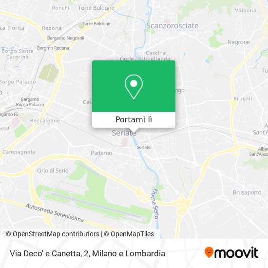 Mappa Via Deco' e Canetta, 2