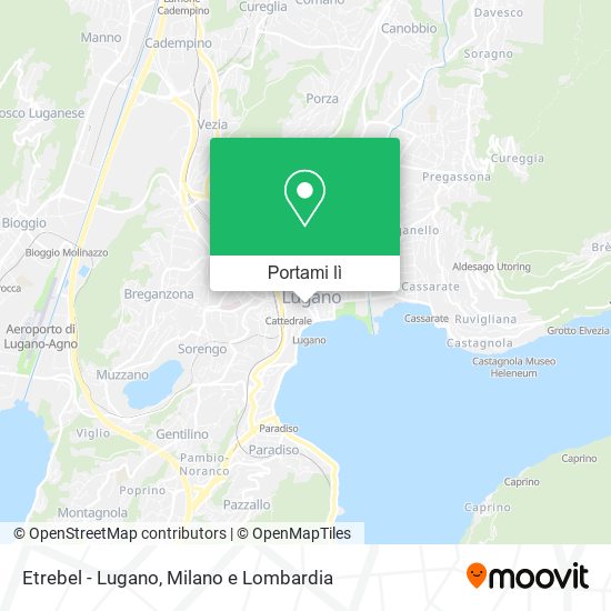 Mappa Etrebel - Lugano