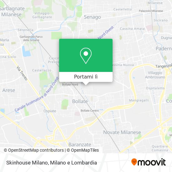 Mappa Skinhouse Milano
