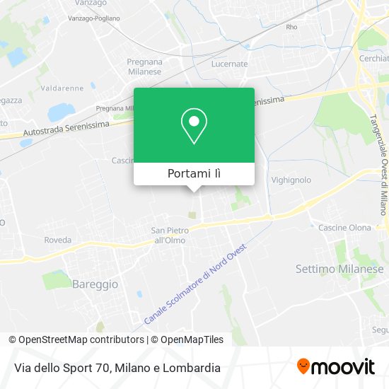 Mappa Via dello Sport  70