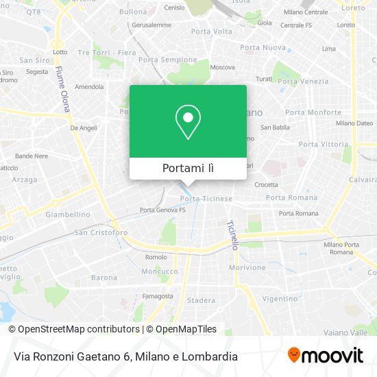 Mappa Via Ronzoni Gaetano 6