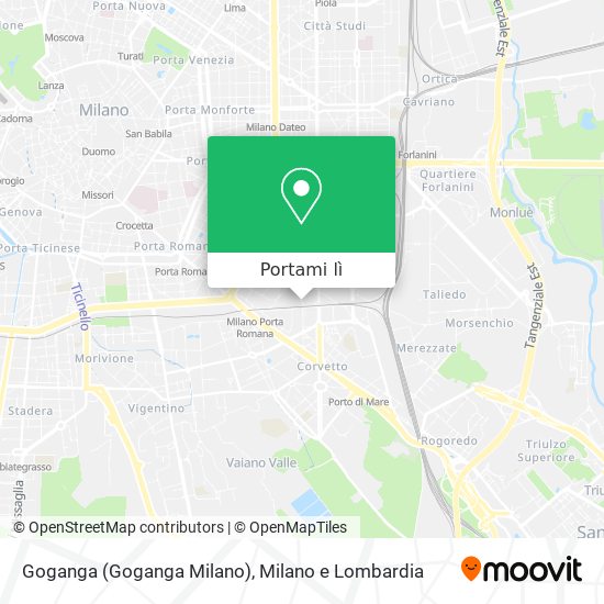 Mappa Goganga (Goganga Milano)