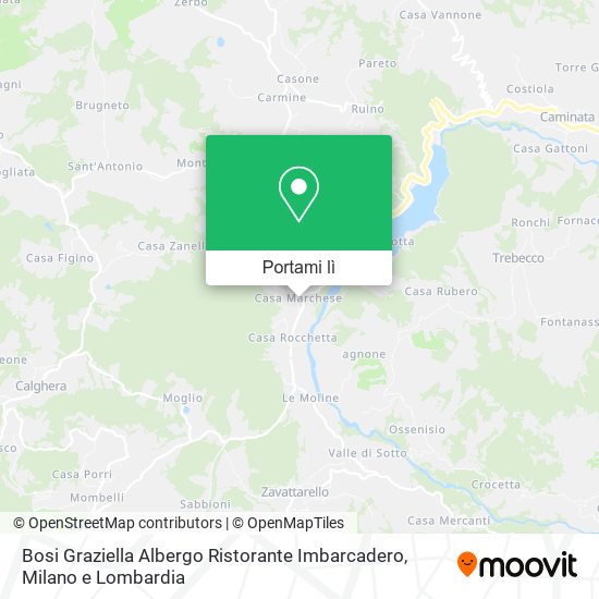 Mappa Bosi Graziella Albergo Ristorante Imbarcadero