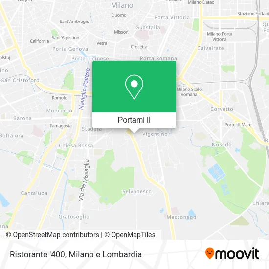 Mappa Ristorante '400