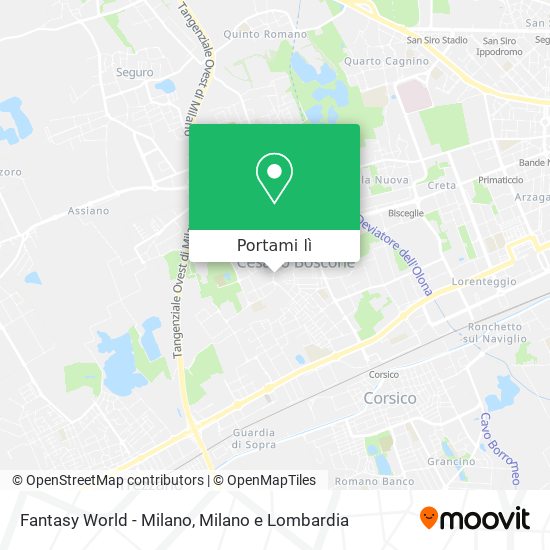 Mappa Fantasy World - Milano