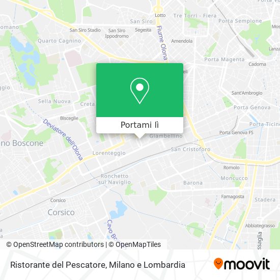 Mappa Ristorante del Pescatore