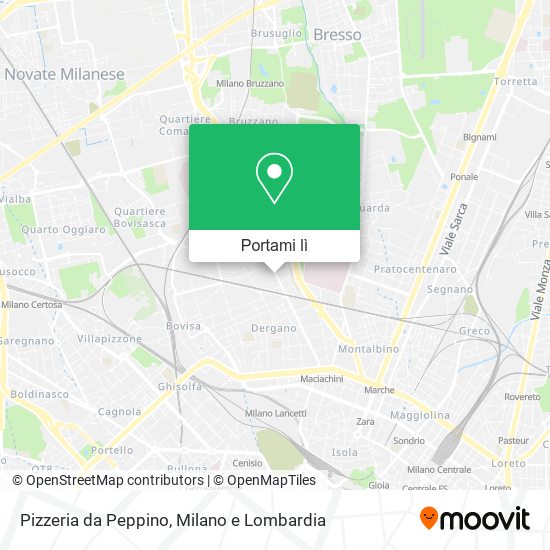 Mappa Pizzeria da Peppino